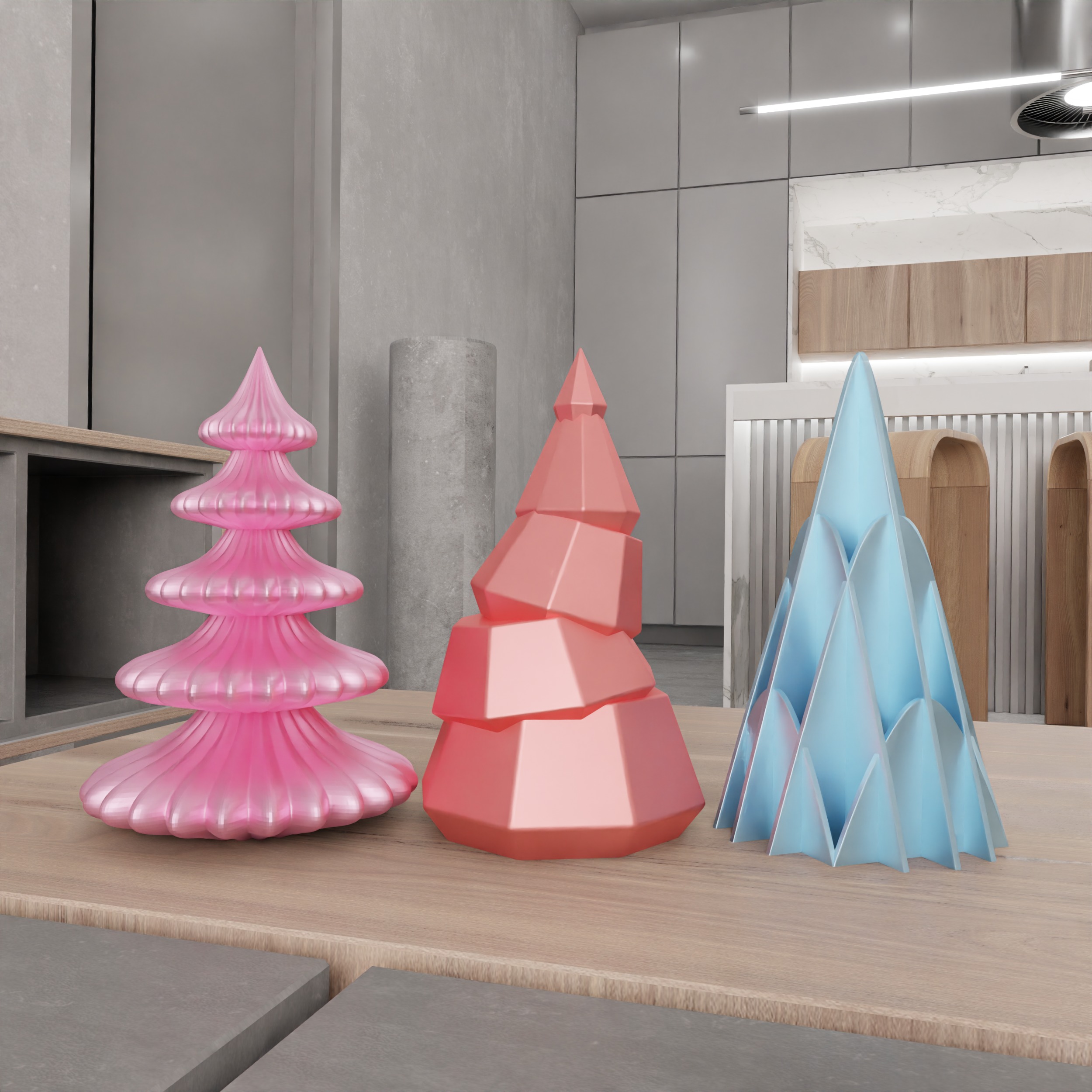 Christmas Tree Set - 390 3D print model_12