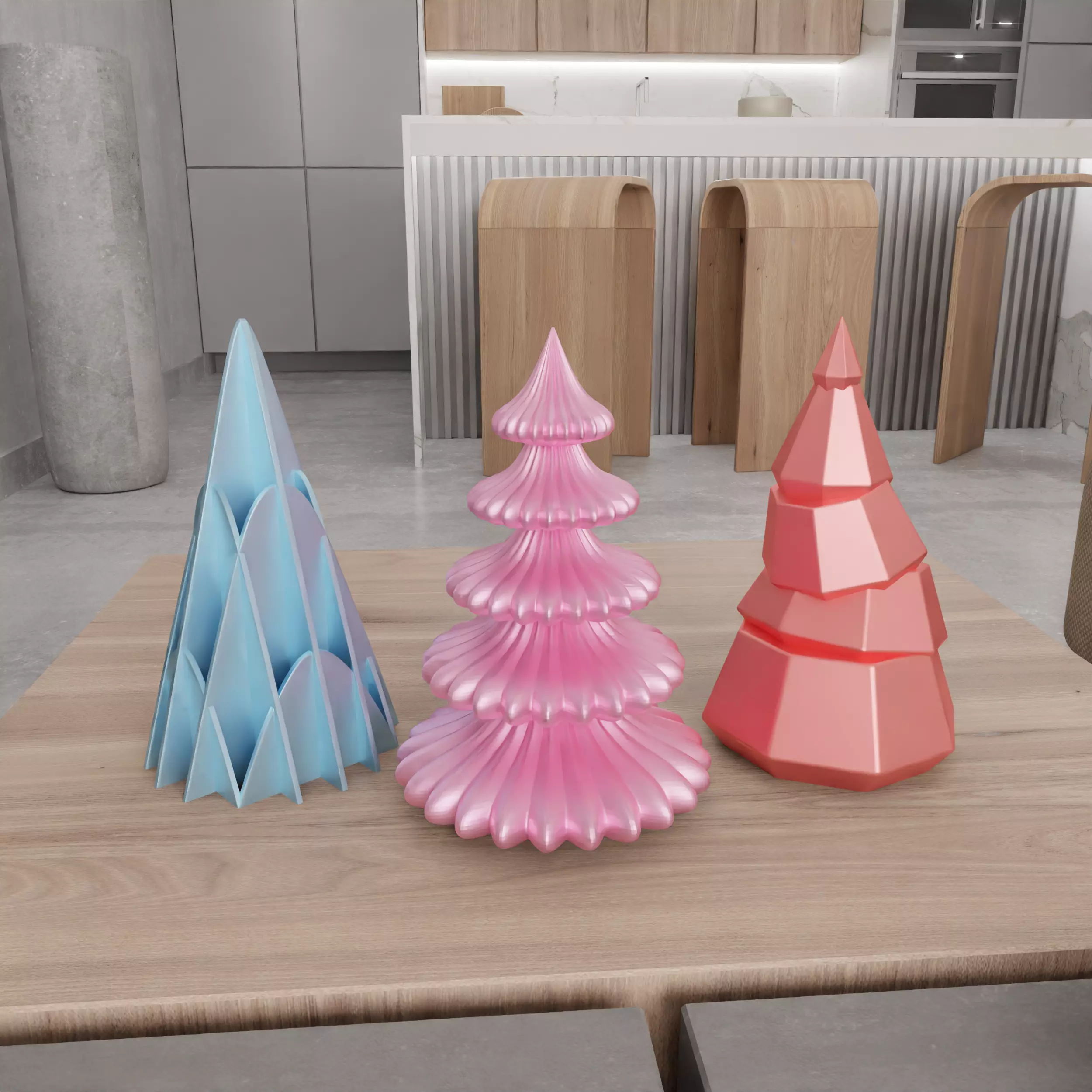 Christmas Tree Set - 390 3D print model_8