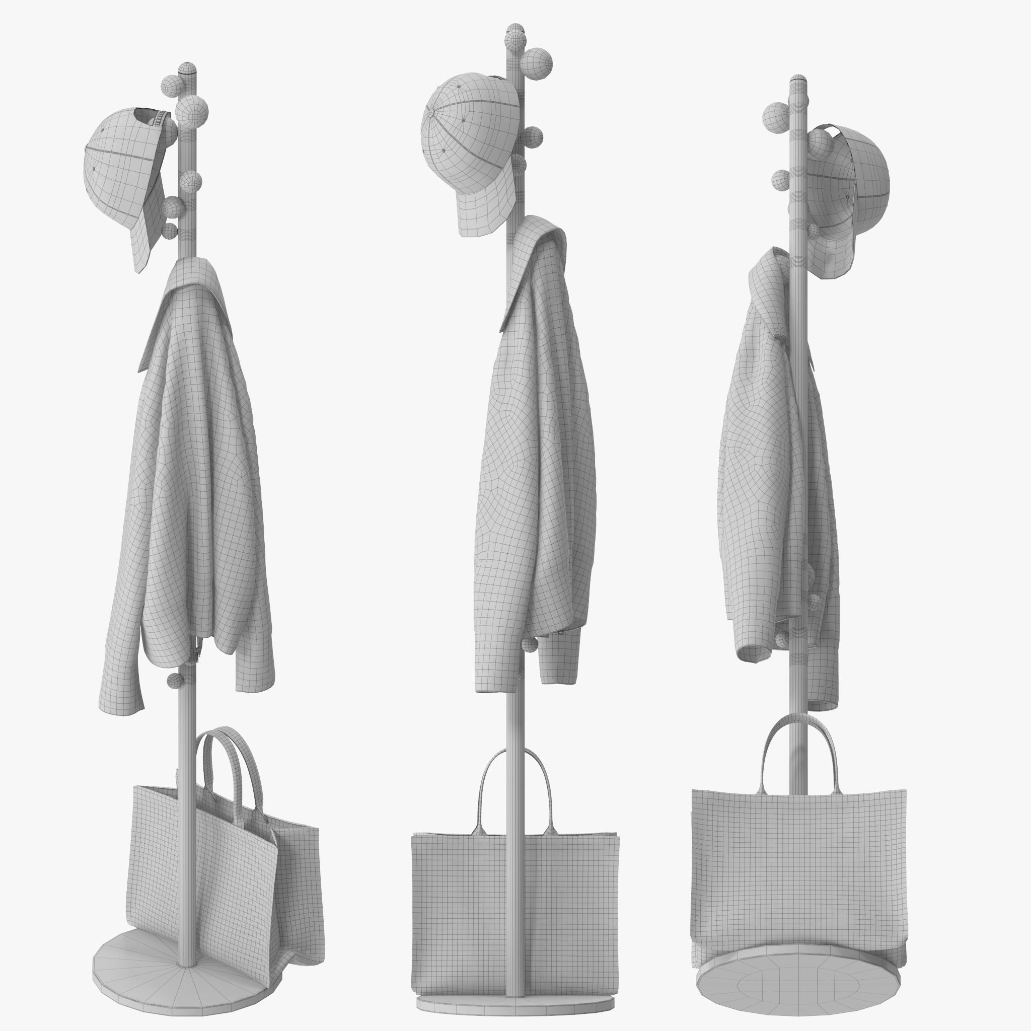 Bubble Miniforms Coat Stand 3D model_16