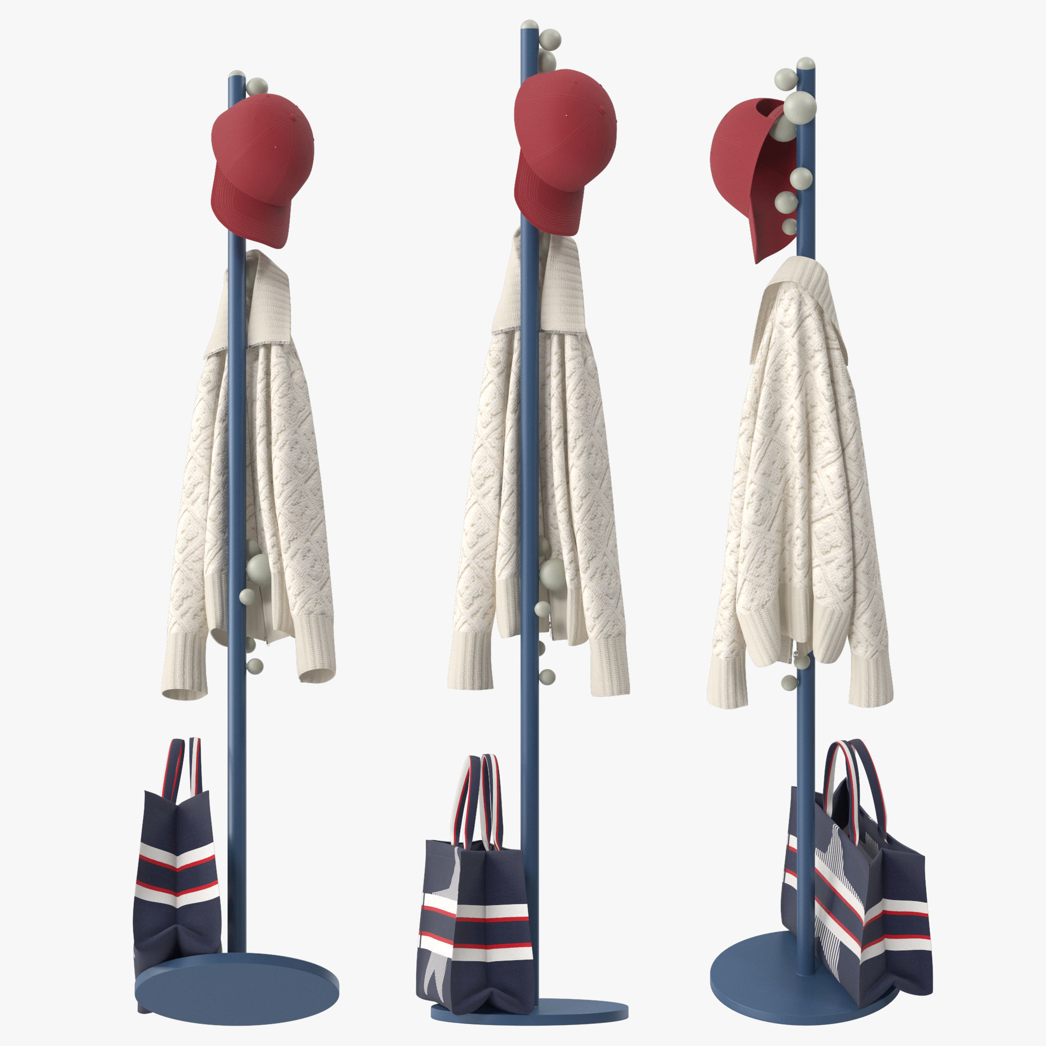 Bubble Miniforms Coat Stand 3D model_3