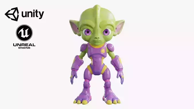 Alien02 - Game Ready Model