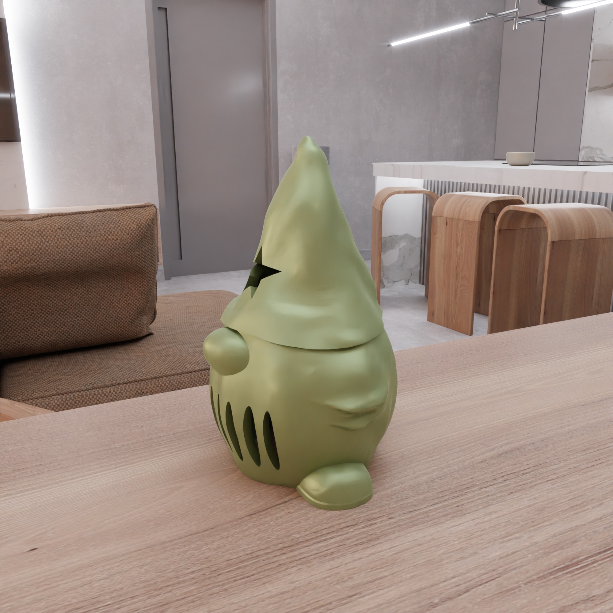 Christmas Gnome Tea Light - 242-1 3D print model_11