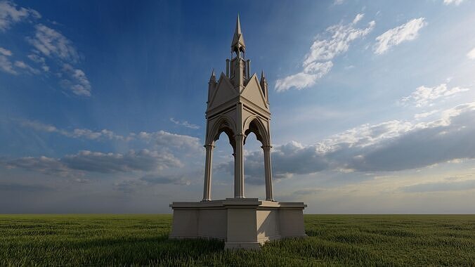 Gothic Memorial 3D model