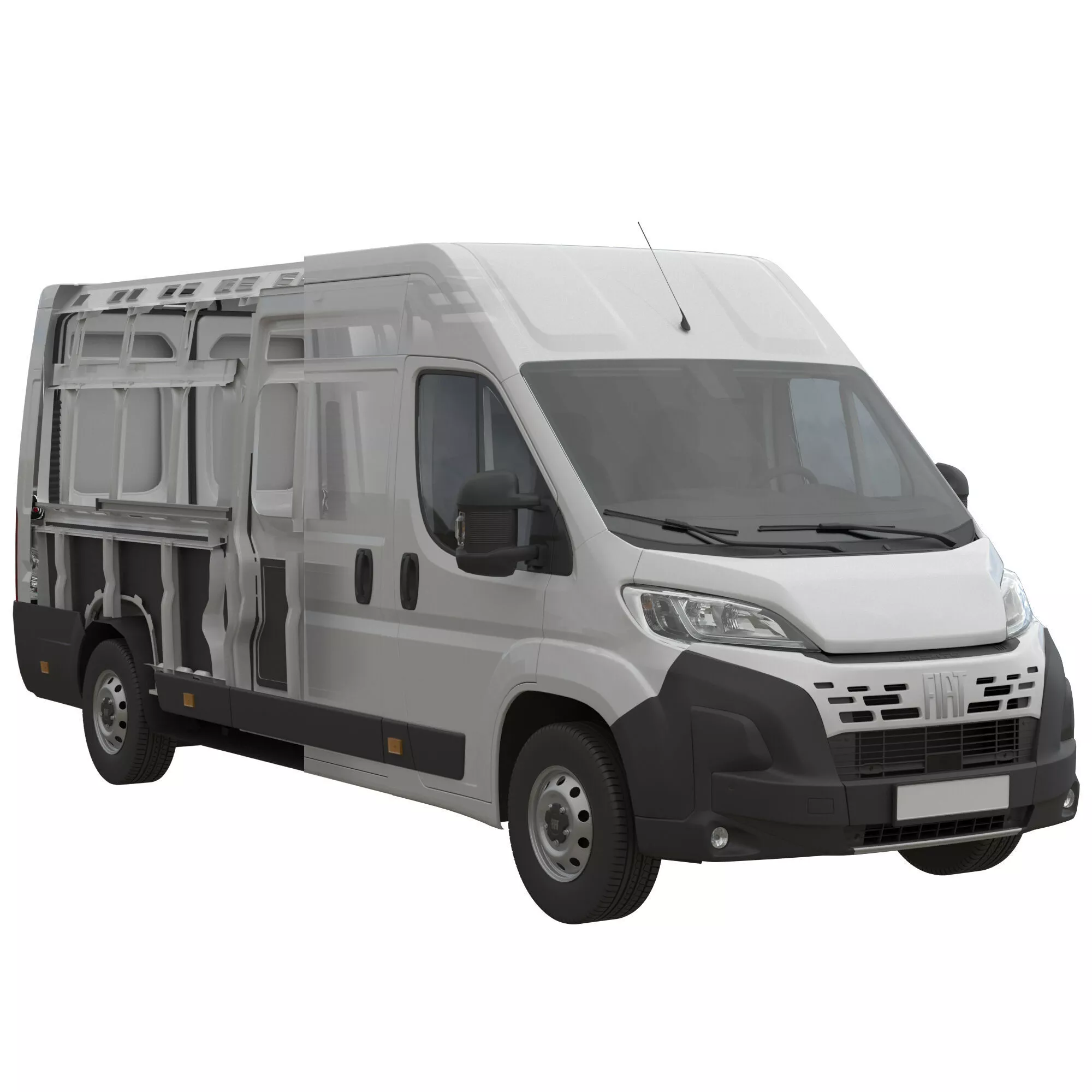 2024 FIAT DUCATO L4H2 Detailed interior 3D model