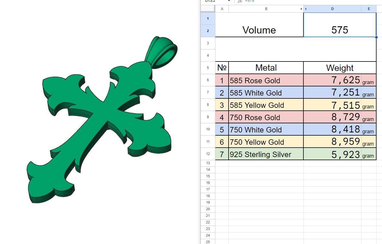 Ornamnet Cross 3D print model_4