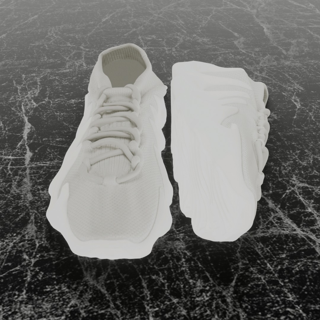 ADIDAS YEEZY BOOST 450 3D SHOES Low-poly 3D model_3
