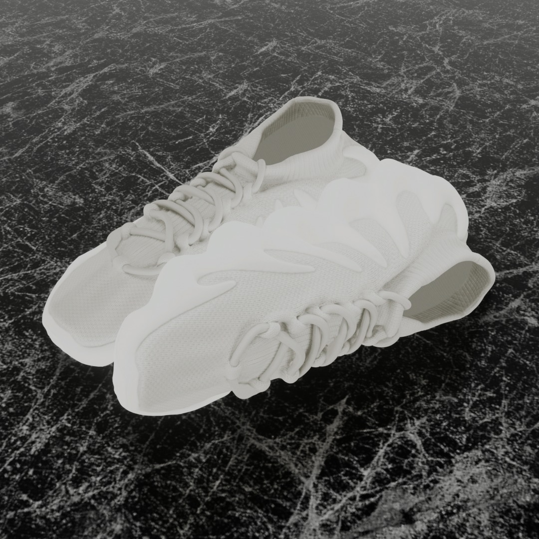 ADIDAS YEEZY BOOST 450 3D SHOES Low-poly 3D model_1