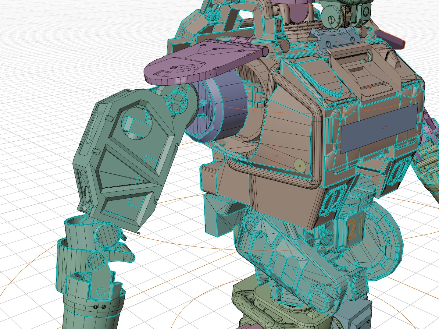 Chappie Police Robot Variant Fully IK RIGGED on LAUNCH SALE 3D model_14
