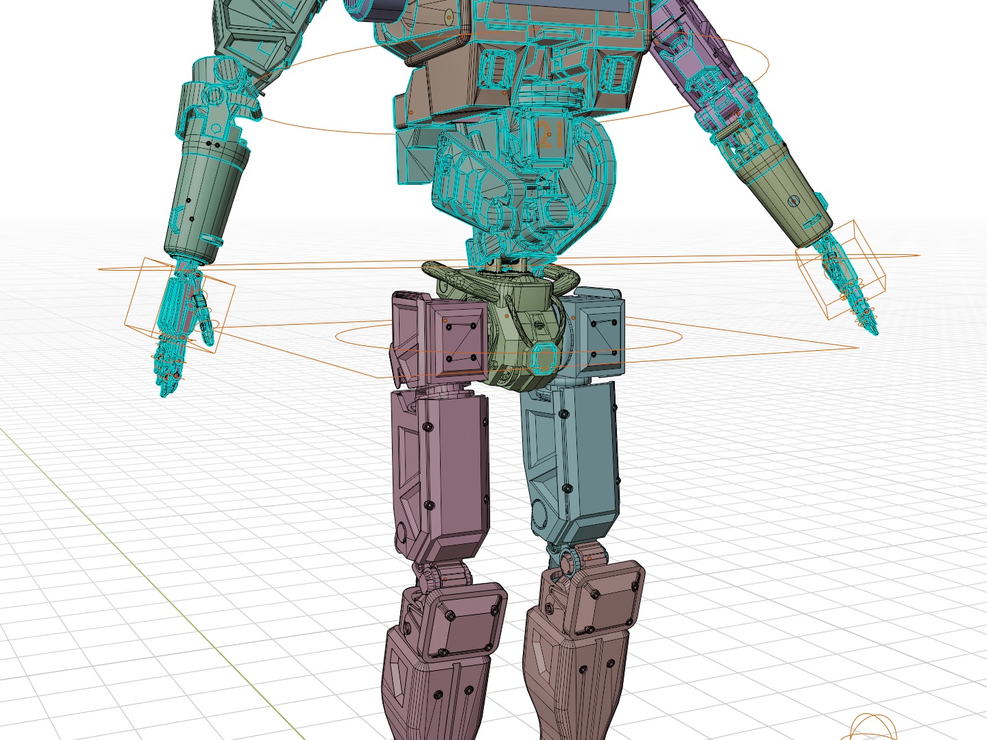 Chappie Police Robot Variant Fully IK RIGGED on LAUNCH SALE 3D model_13
