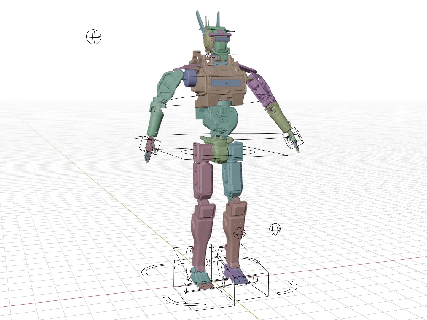 Chappie Police Robot Variant Fully IK RIGGED on LAUNCH SALE 3D model_11