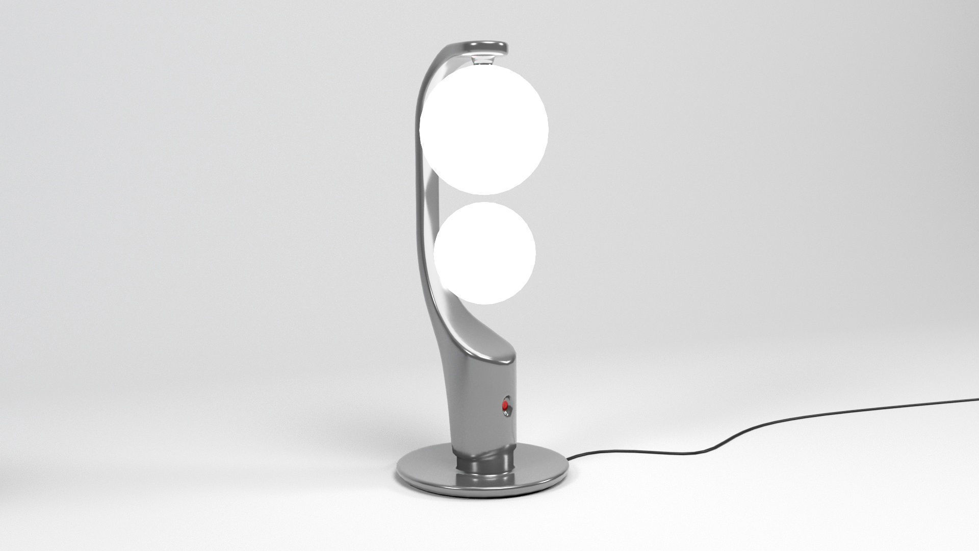 Sci-fi Lamps Low-poly 3D model_7