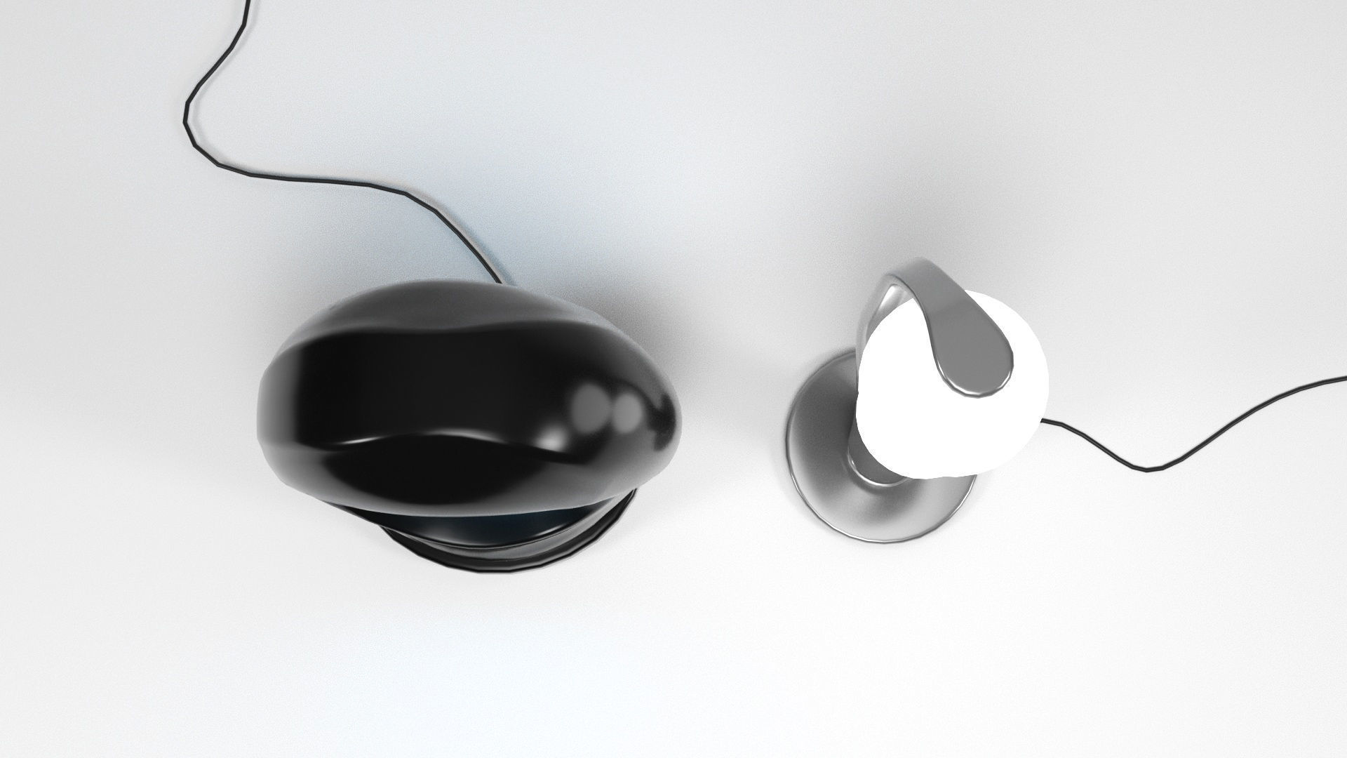 Sci-fi Lamps Low-poly 3D model_5