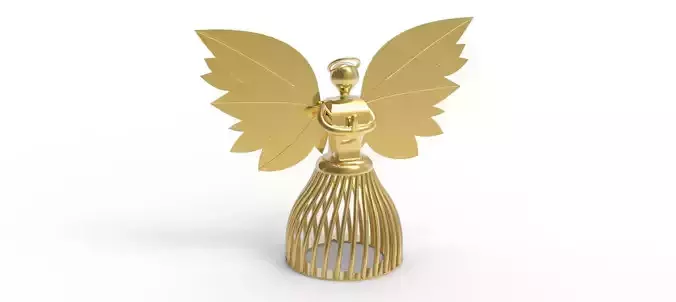 Angel Christmas Ornament 3D print model
