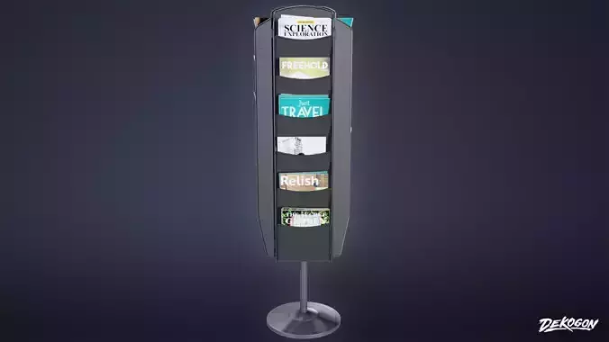 SHOPPING AND GROCERY - Magazine Rack 01 - LOW POLY