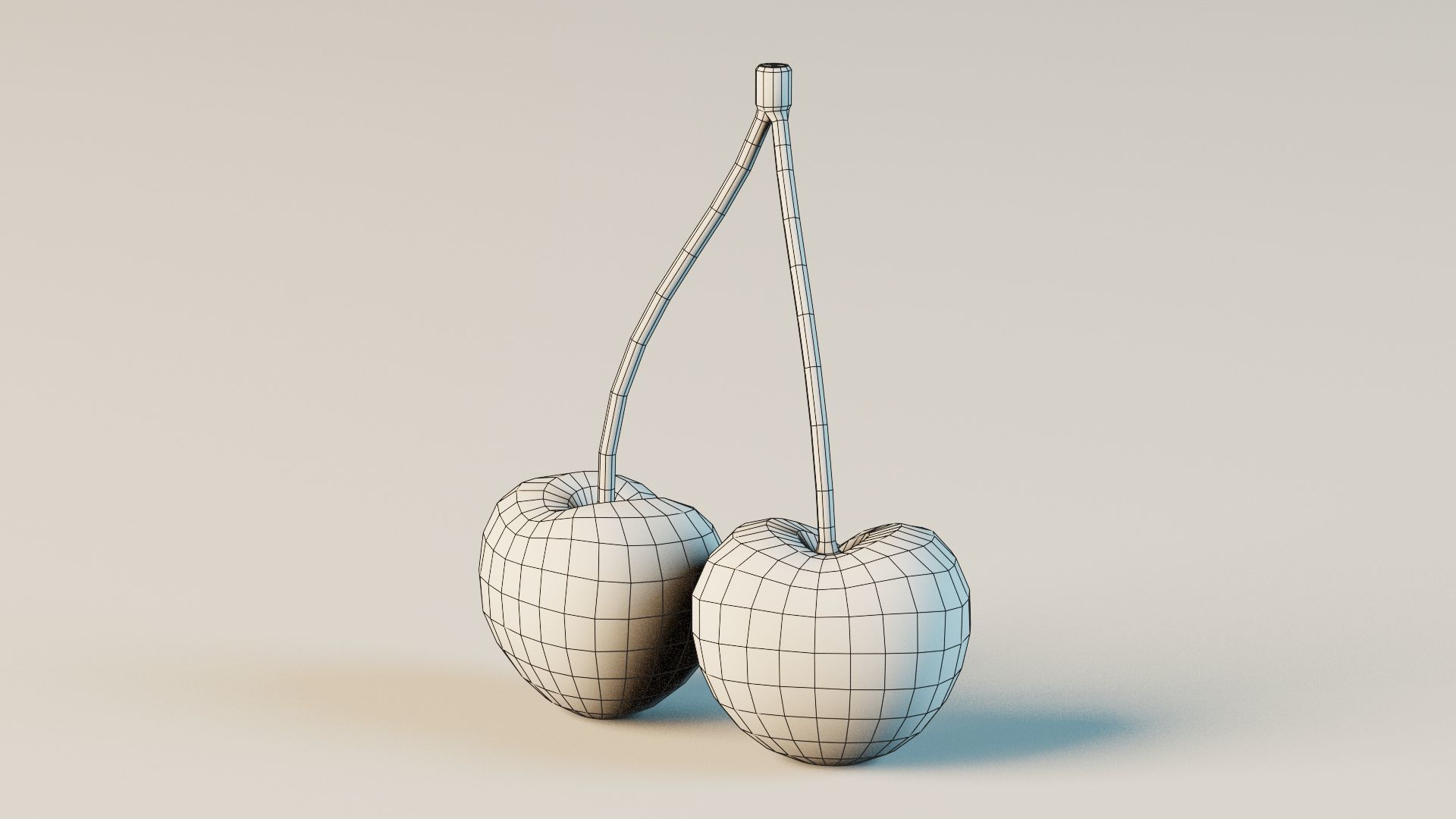 stylized basic fruits 3D model_6