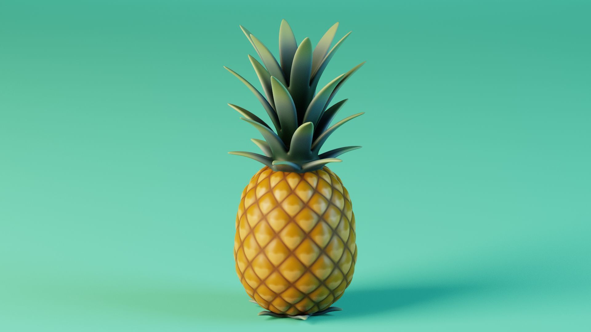 stylized basic fruits 3D model_19