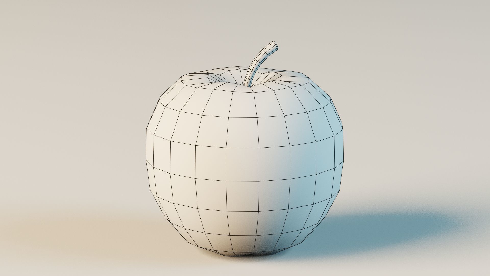stylized basic fruits 3D model_8