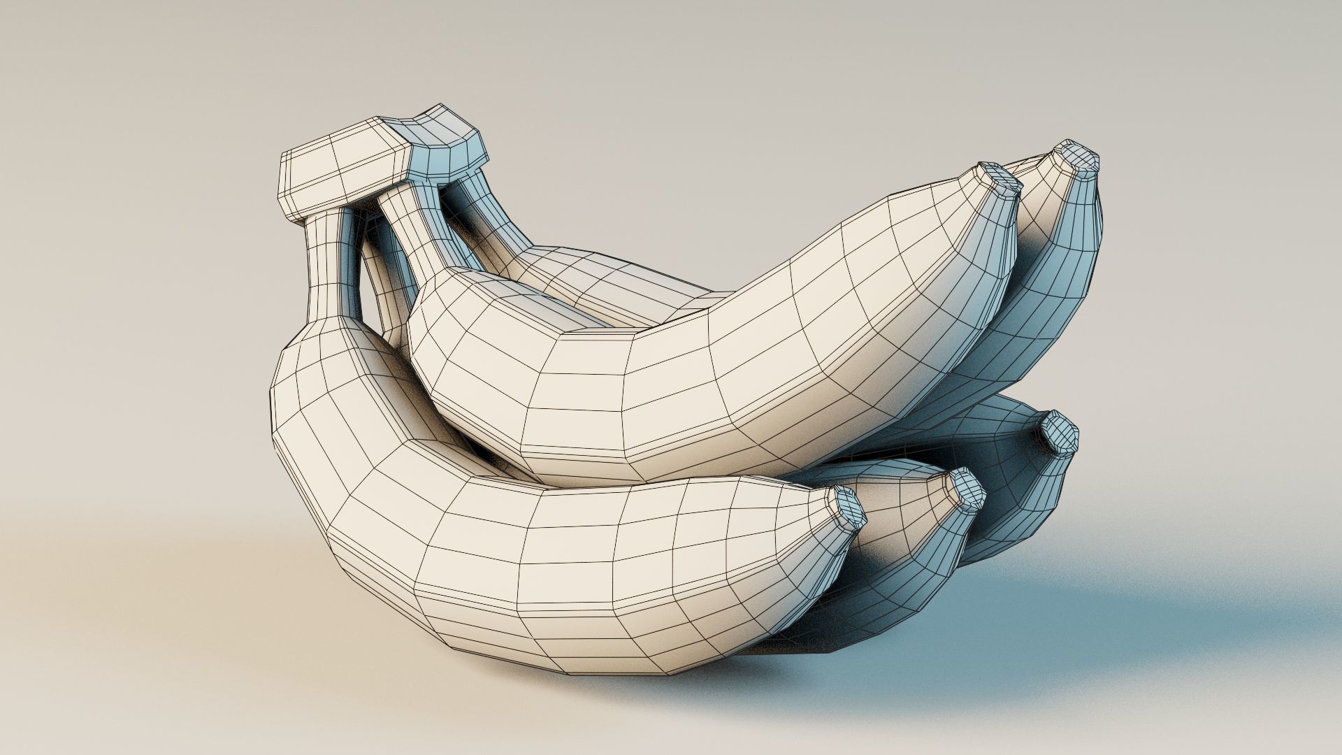 stylized basic fruits 3D model_4