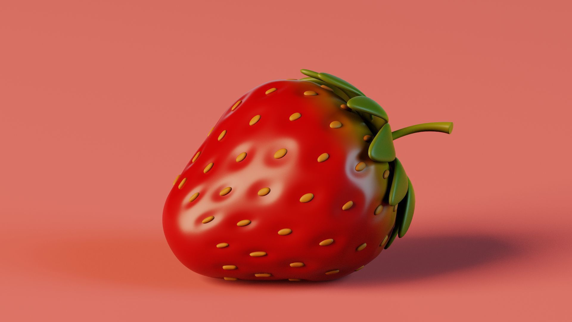 stylized basic fruits 3D model_21