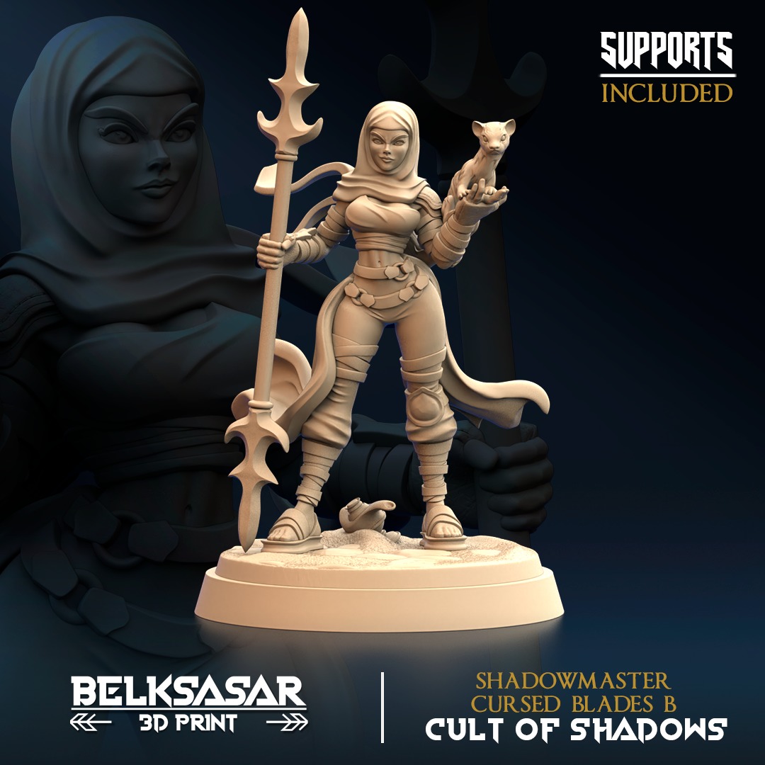 Shadowmaster Cursed Blades Set x6 3D print model_3