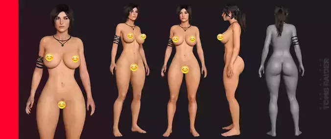 Tomb Raider Curvy Body With Big Boobs