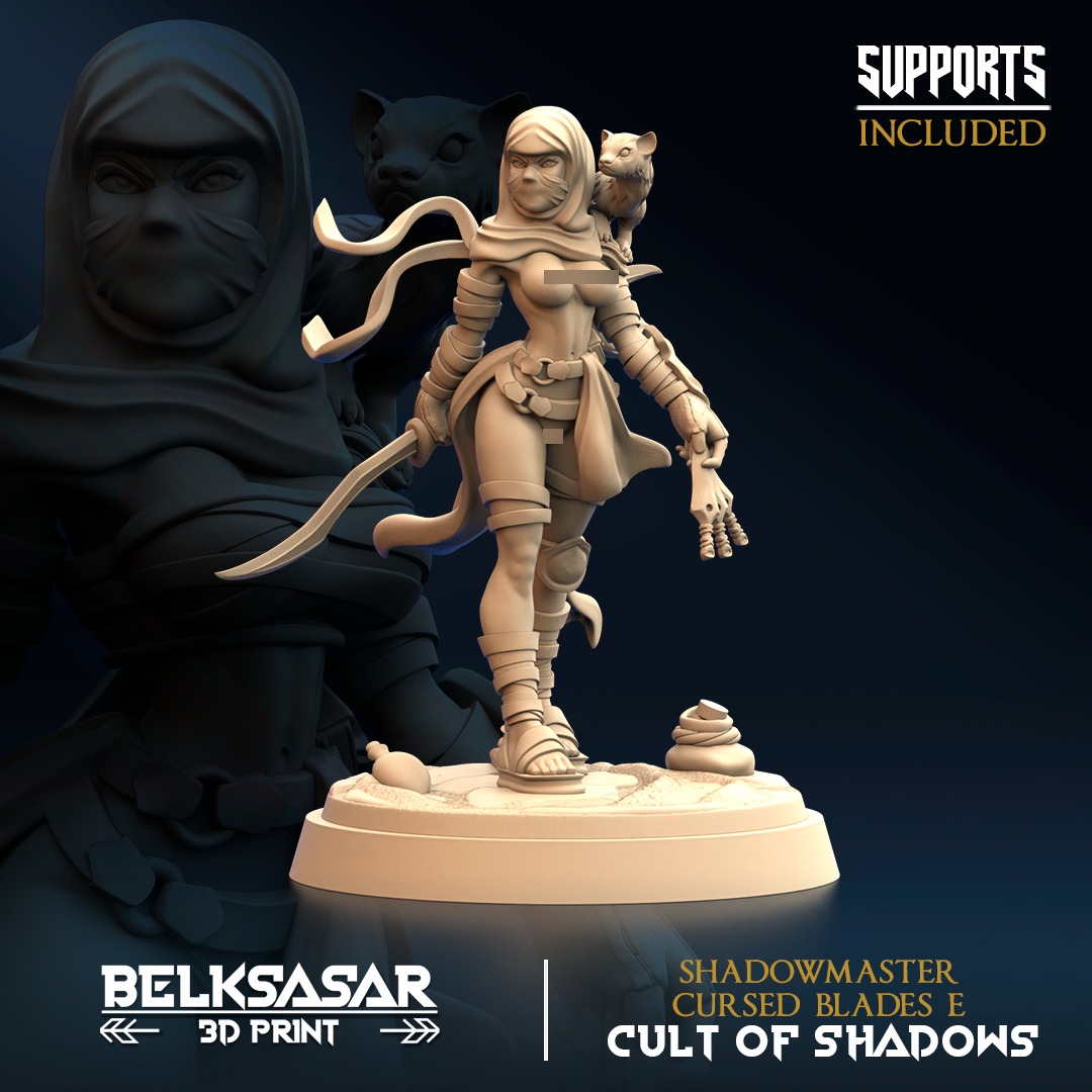 Shadowmaster Cursed Blades F Nude 3D print model_6