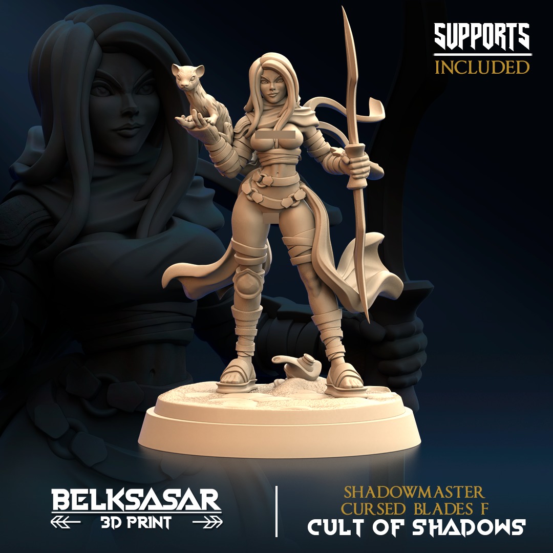 Shadowmaster Cursed Blades F Nude 3D print model_7
