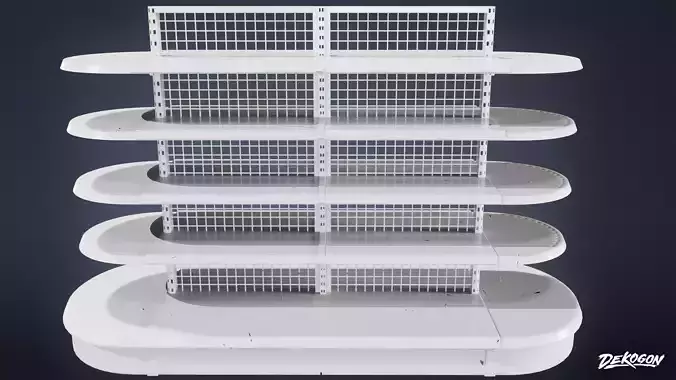 SHOPPING AND GROCERY - Shelf 01 - LOW POLY