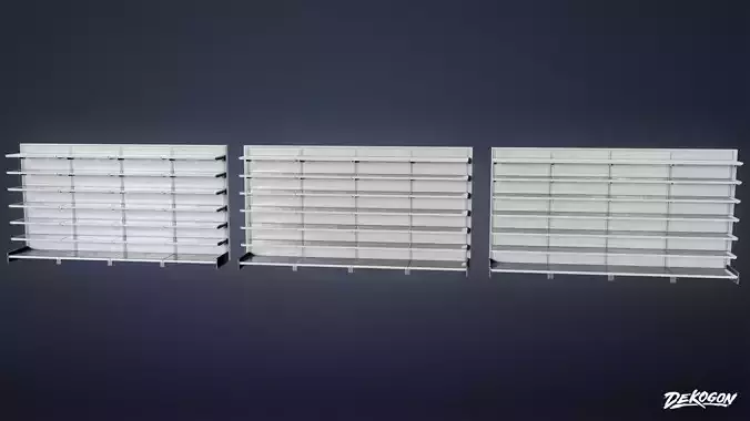 SHOPPING AND GROCERY - Shelf 02 - LOW POLY