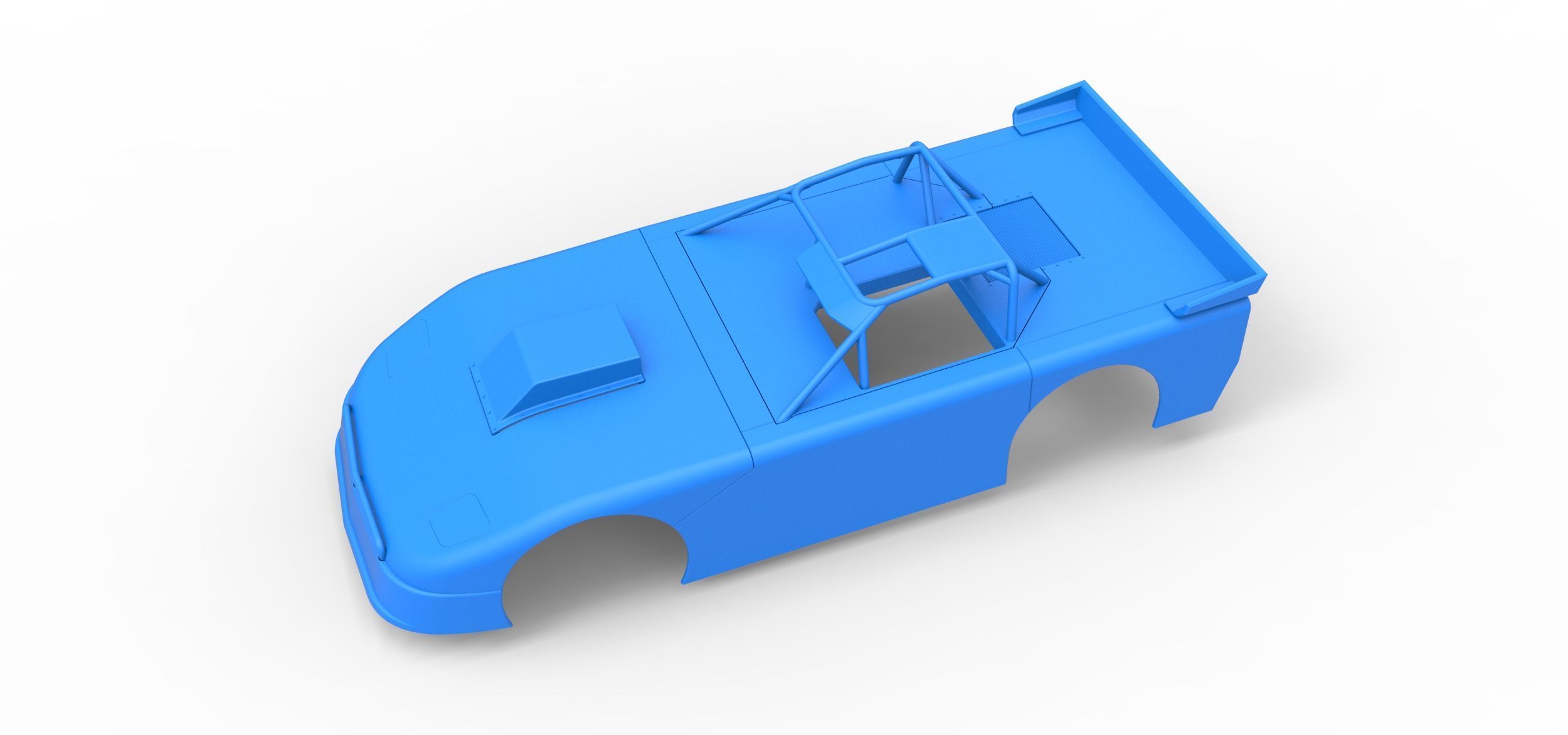 Shell of New Zealand Super Saloon race car V2 Scale 1 to 25 3D print model_1