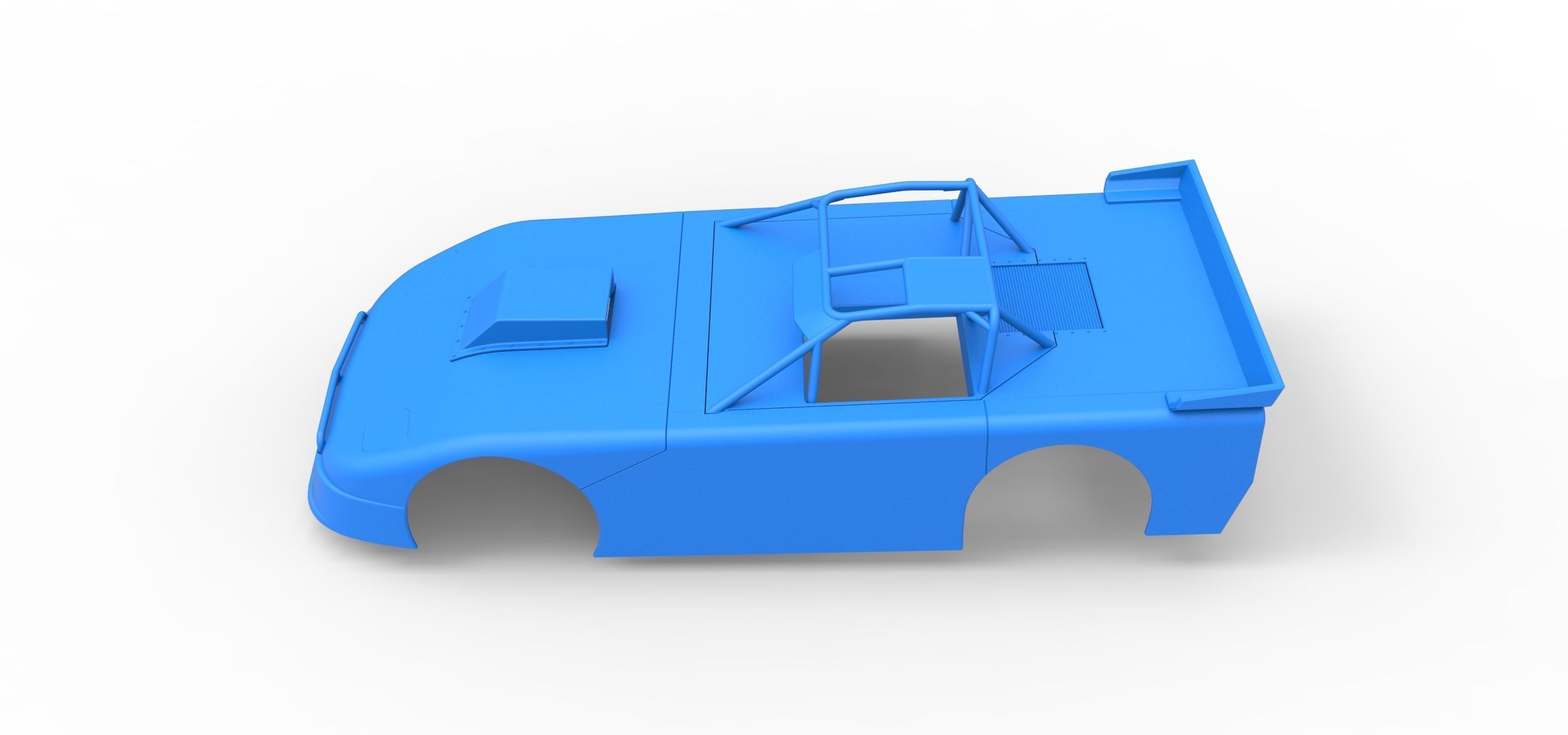 Shell of New Zealand Super Saloon race car V2 Scale 1 to 25 3D print model_7
