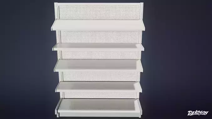 SHOPPING AND GROCERY - Shelf 04 - LOW POLY