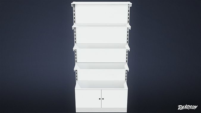 SHOPPING AND GROCERY - Shelf 05 - LOW POLY Low-poly 3D model