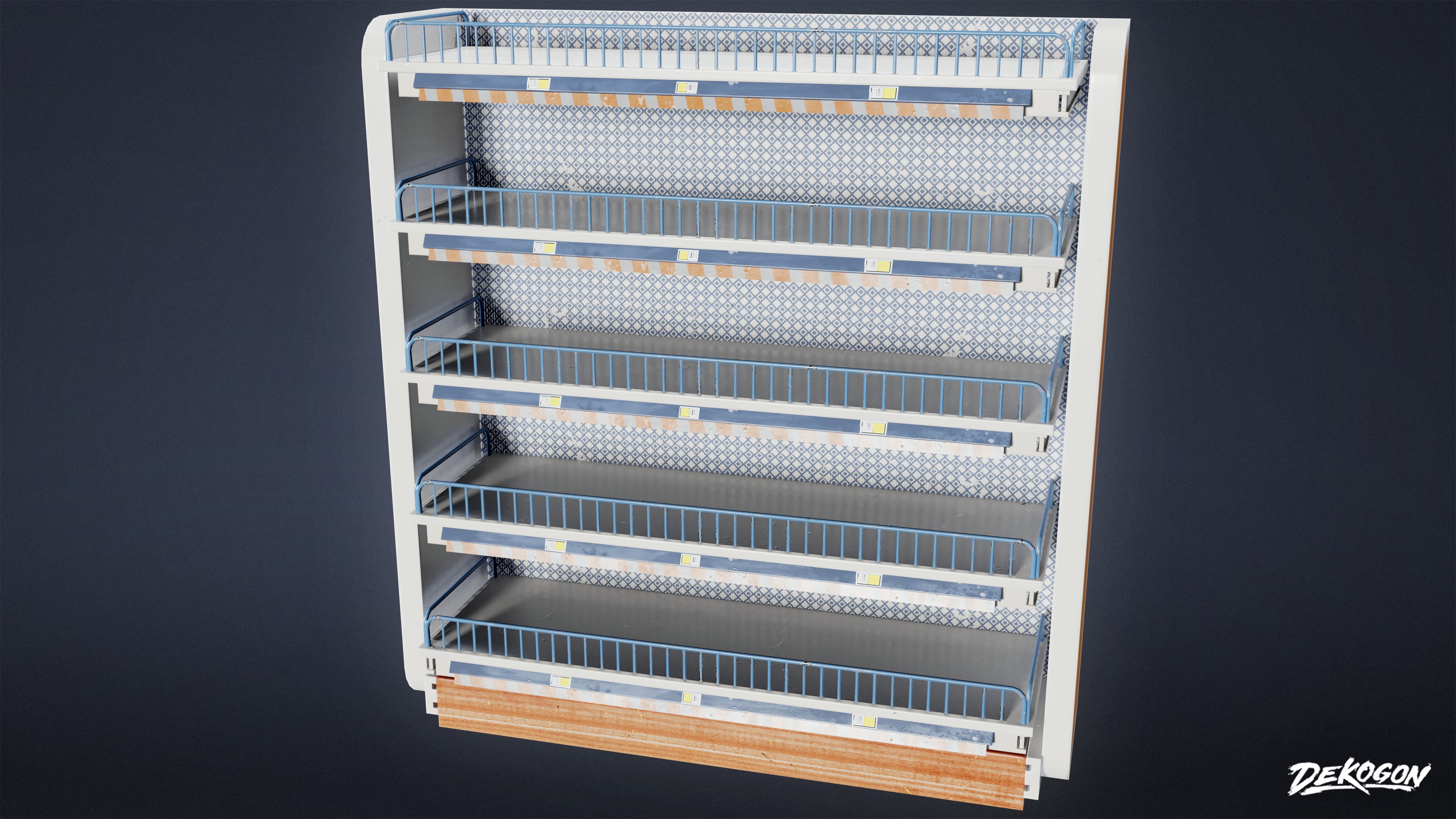 SHOPPING AND GROCERY - Shelf 08 - LOW POLY Low-poly 3D model_1