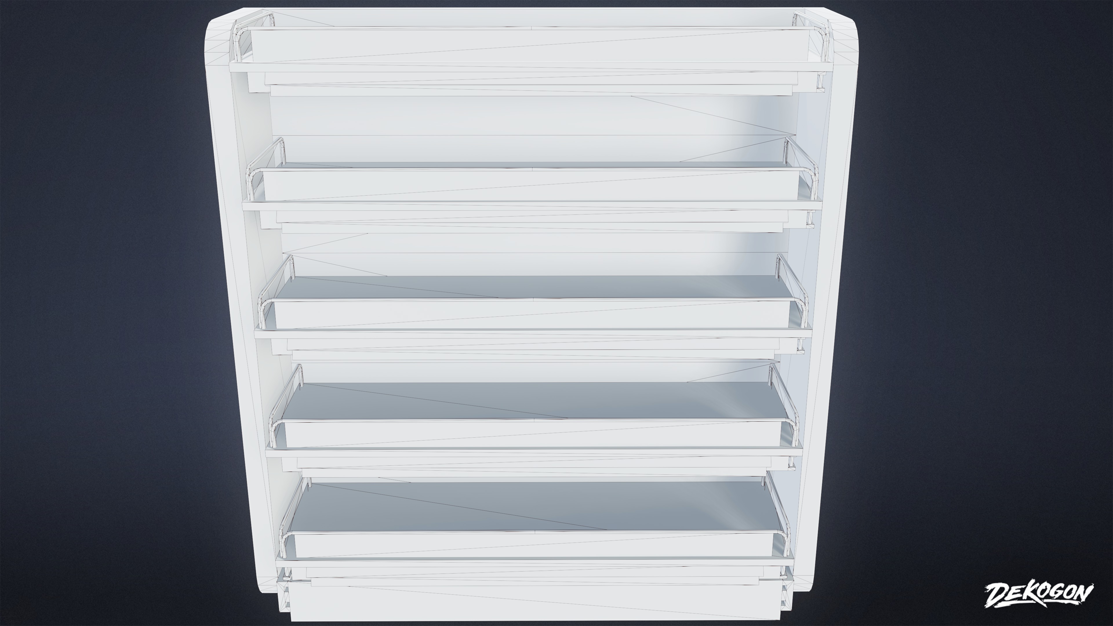 SHOPPING AND GROCERY - Shelf 08 - LOW POLY Low-poly 3D model_8