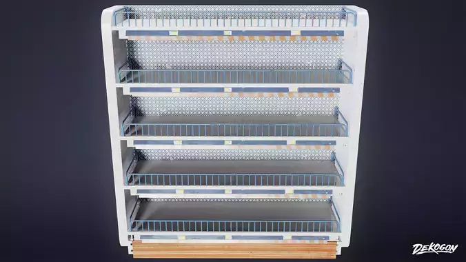 SHOPPING AND GROCERY - Shelf 08 - LOW POLY