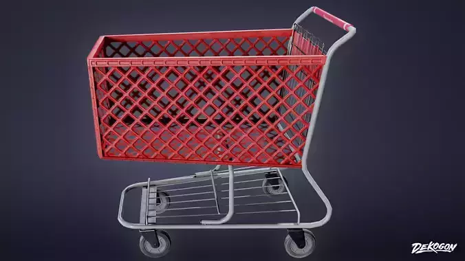 SHOPPING AND GROCERY - Shopping Basket 02 - LOW POLY