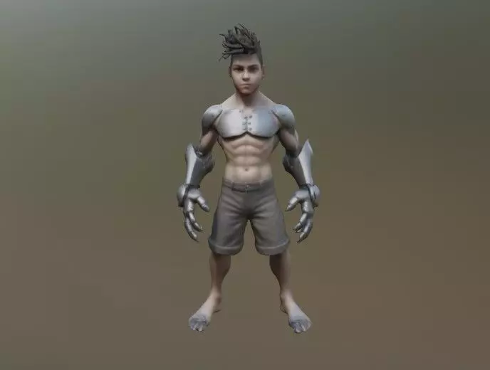 Steel boy 3D model_0