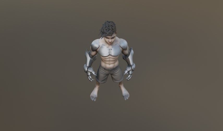 Steel boy 3D model_3