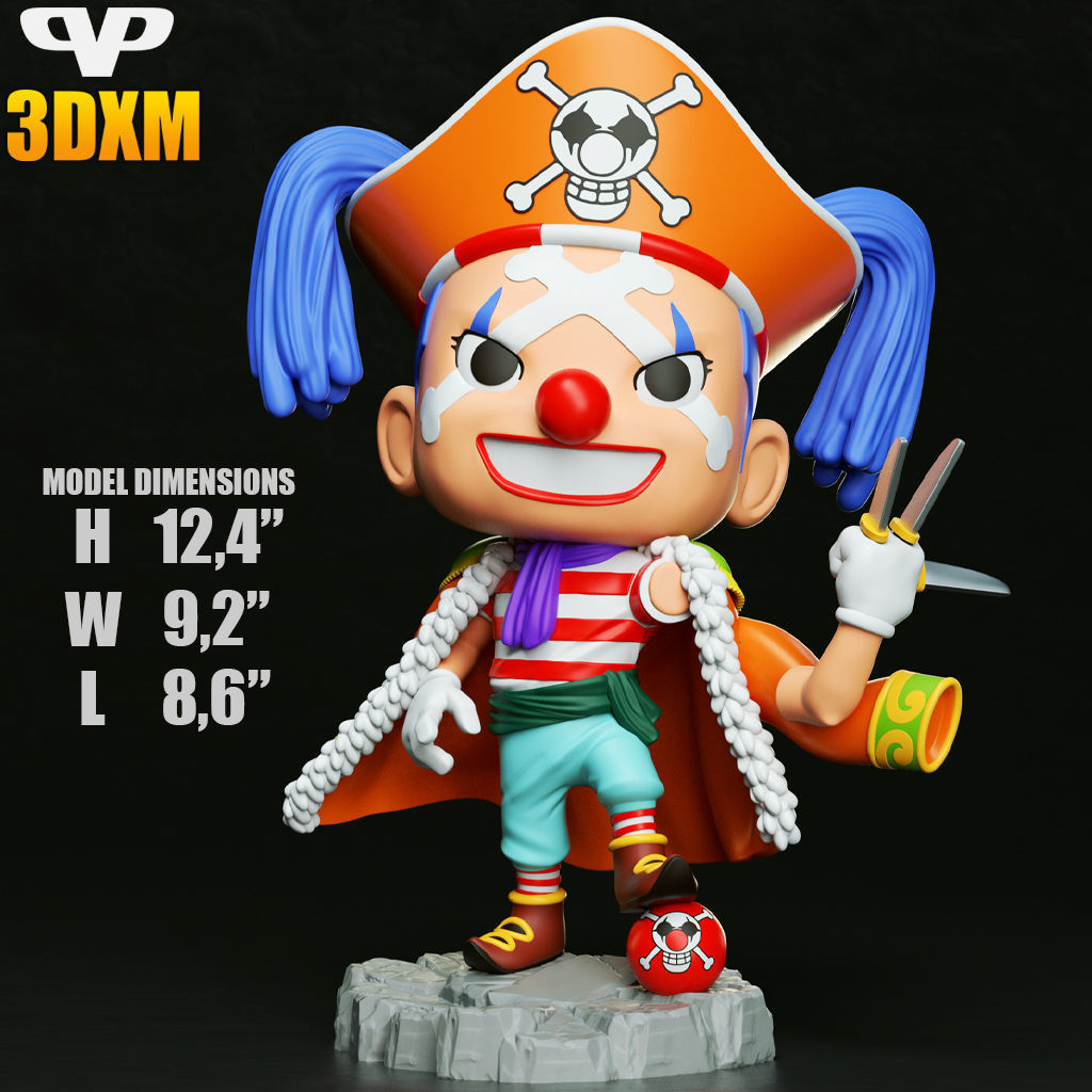 Buggy Chibi STL for 3D Printing ChibiSTL 3DXM 3D print model_5