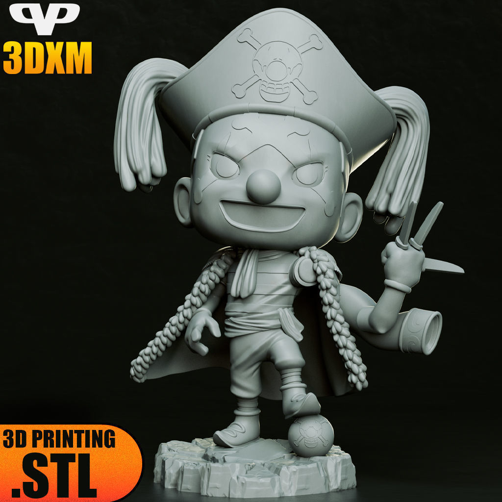 Buggy Chibi STL for 3D Printing ChibiSTL 3DXM 3D print model_3