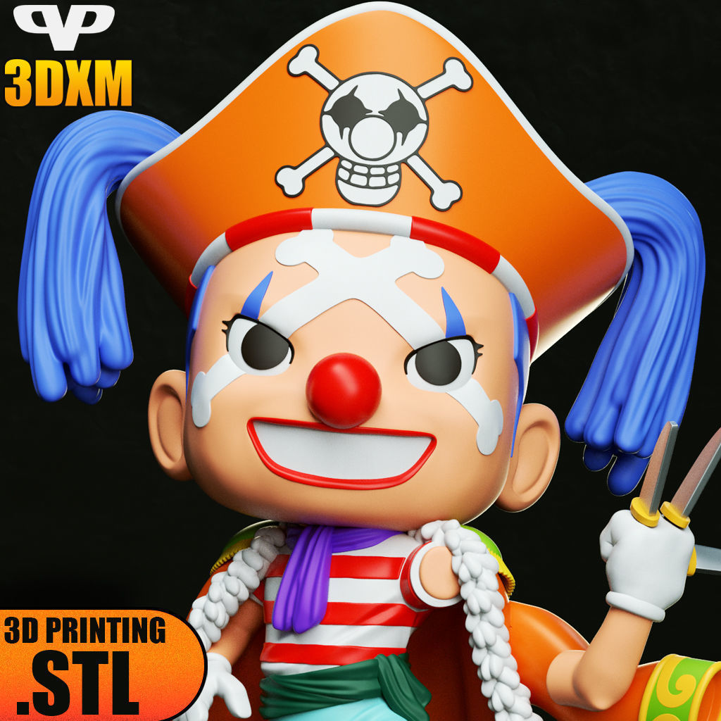 Buggy Chibi STL for 3D Printing ChibiSTL 3DXM 3D print model_1