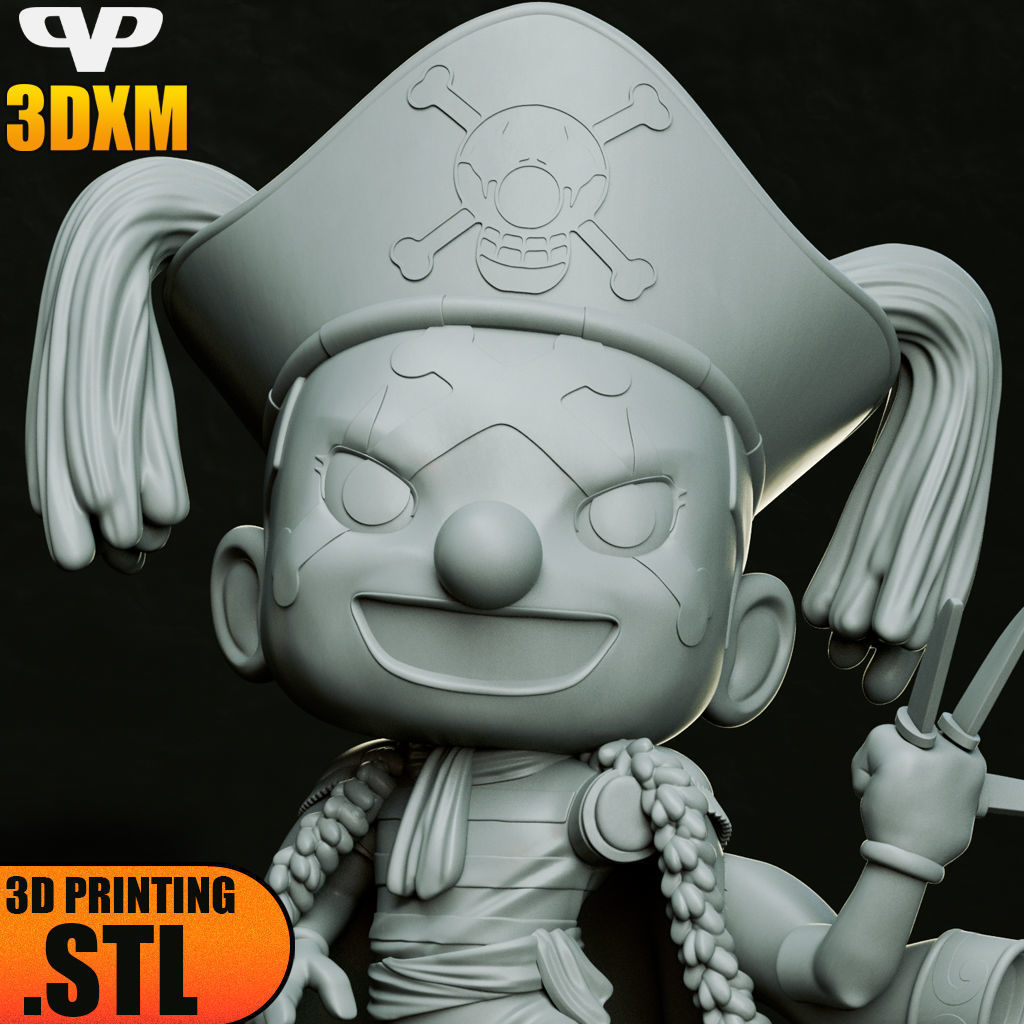 Buggy Chibi STL for 3D Printing ChibiSTL 3DXM 3D print model_4
