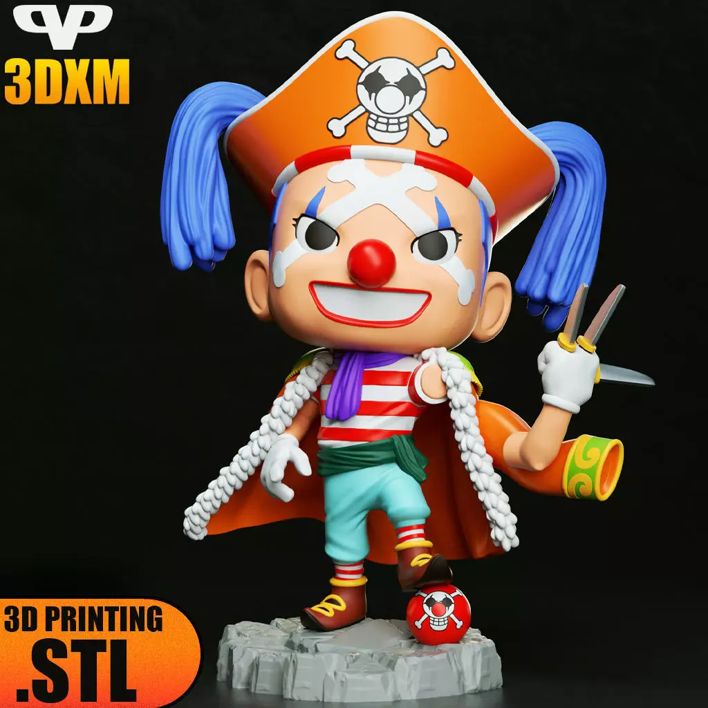 Buggy Chibi STL for 3D Printing ChibiSTL 3DXM 3D print model_0