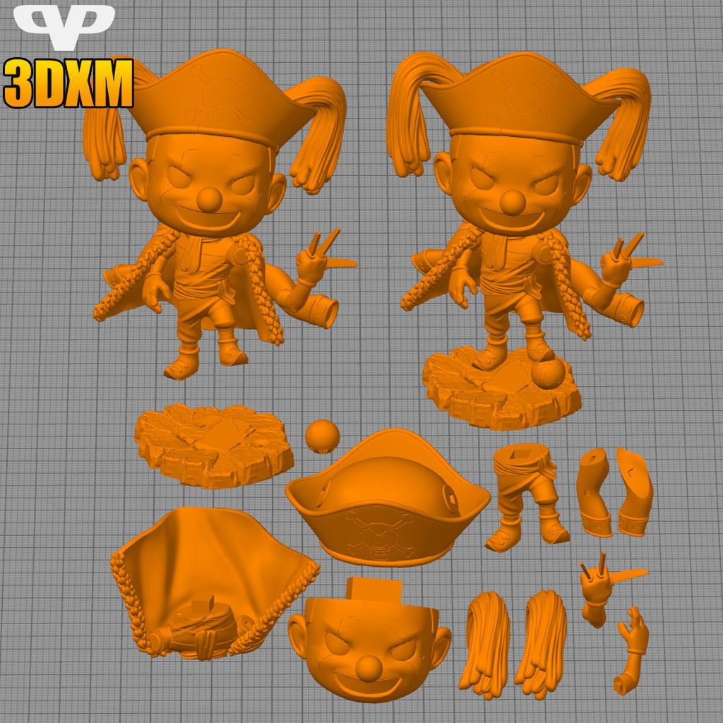 Buggy Chibi STL for 3D Printing ChibiSTL 3DXM 3D print model_2