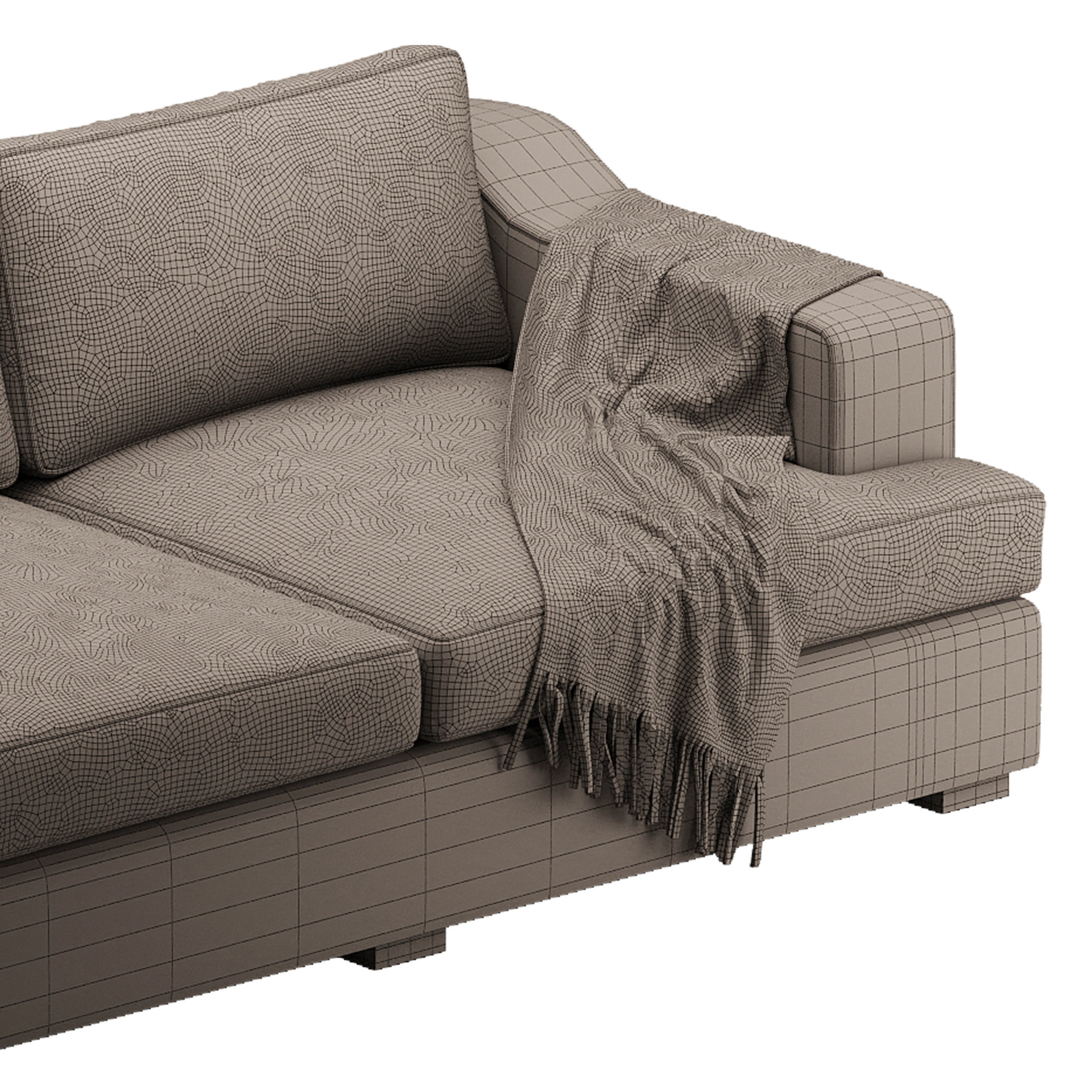 Sofa Stamford double folding 3D model_14