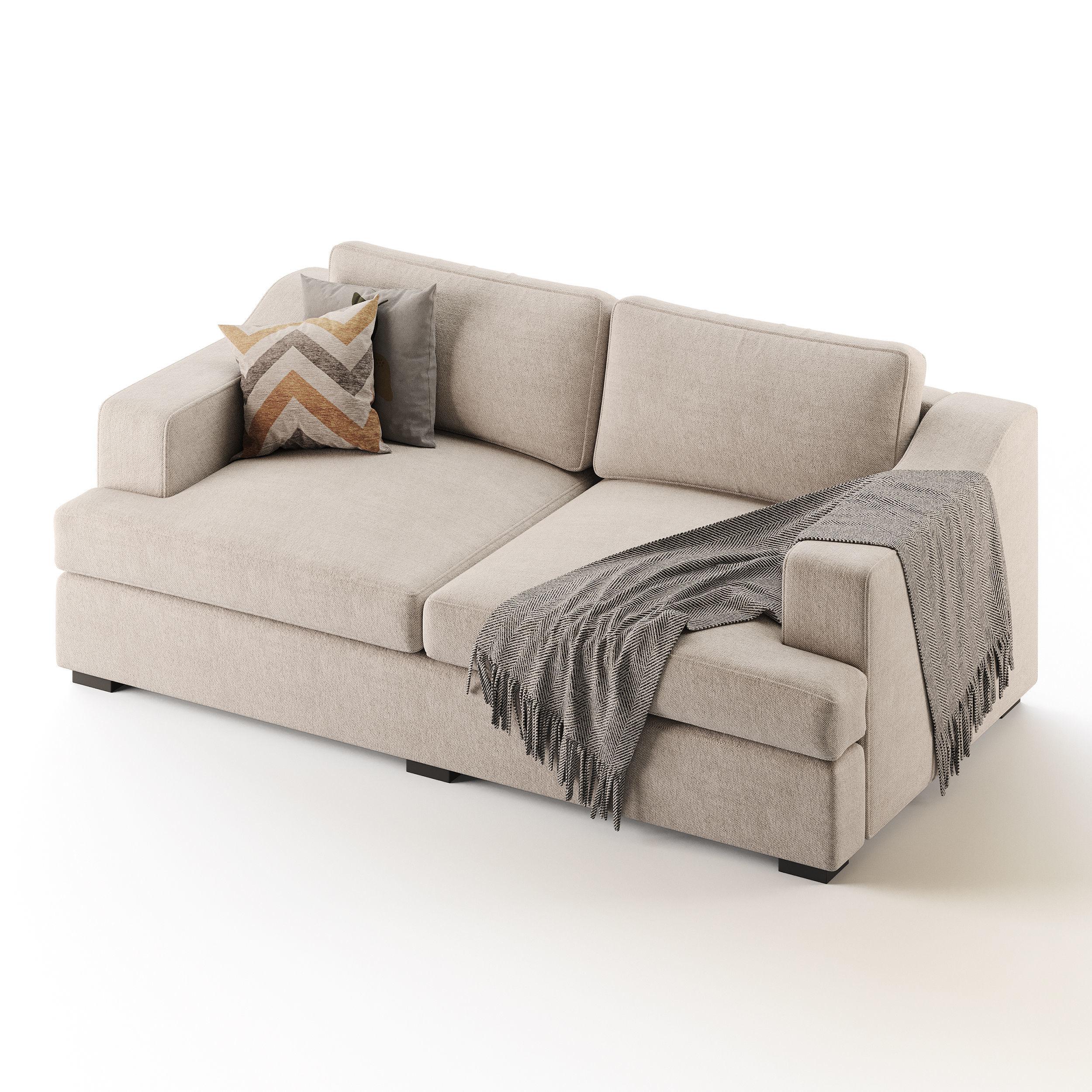 Sofa Stamford double folding 3D model_7