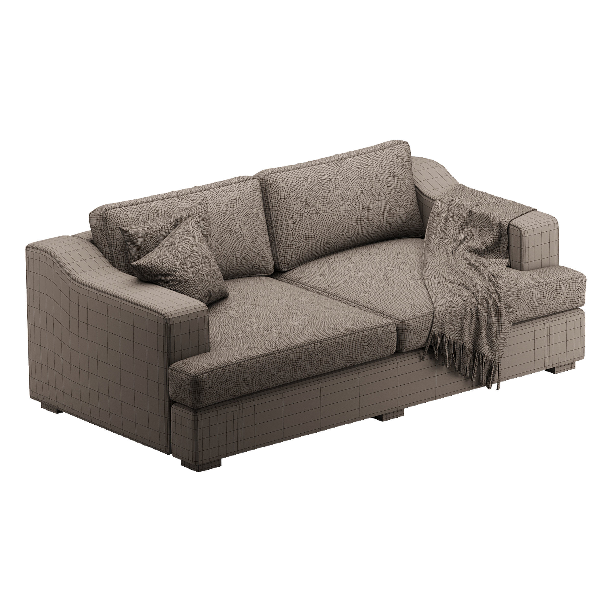 Sofa Stamford double folding 3D model_13
