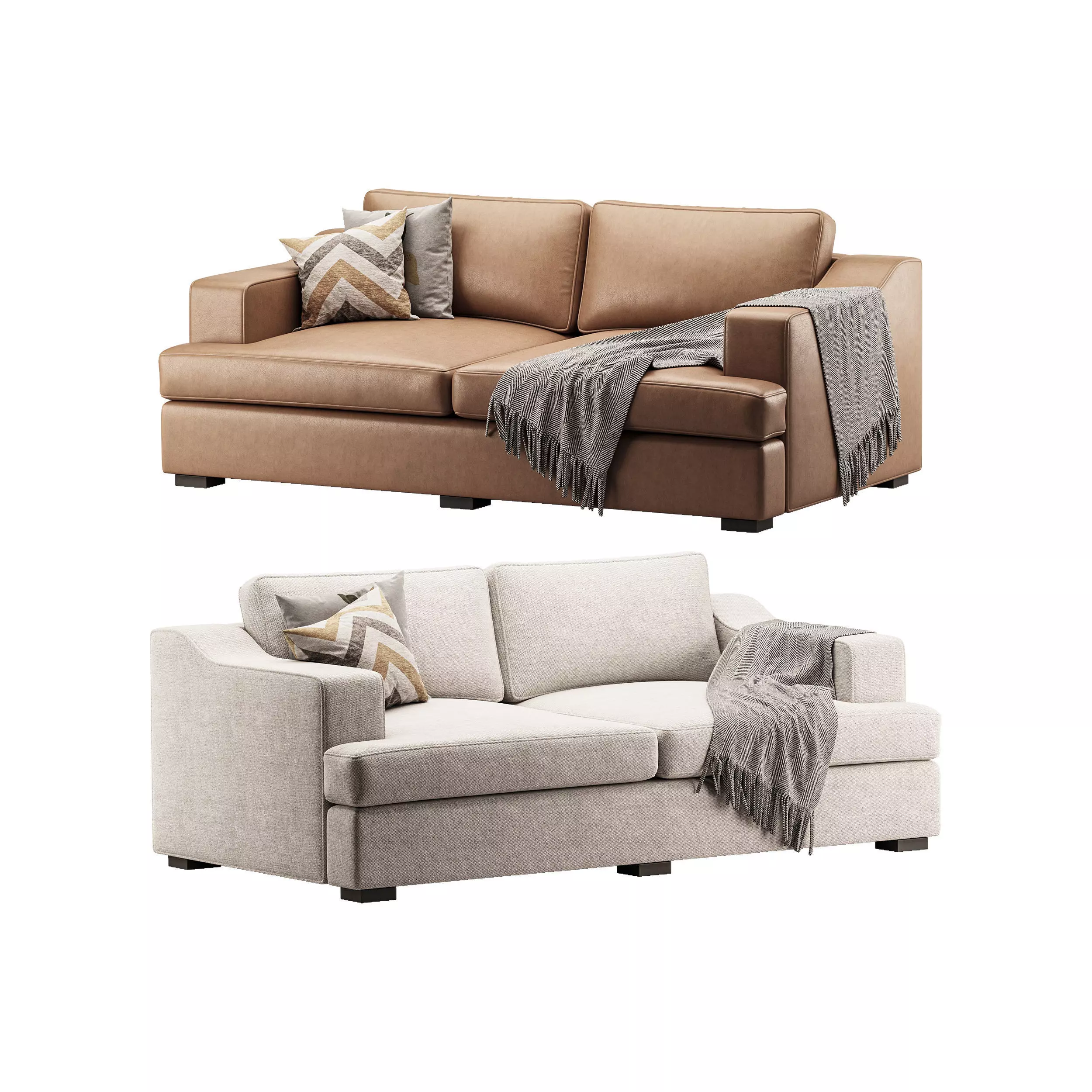 Sofa Stamford double folding 3D model_0