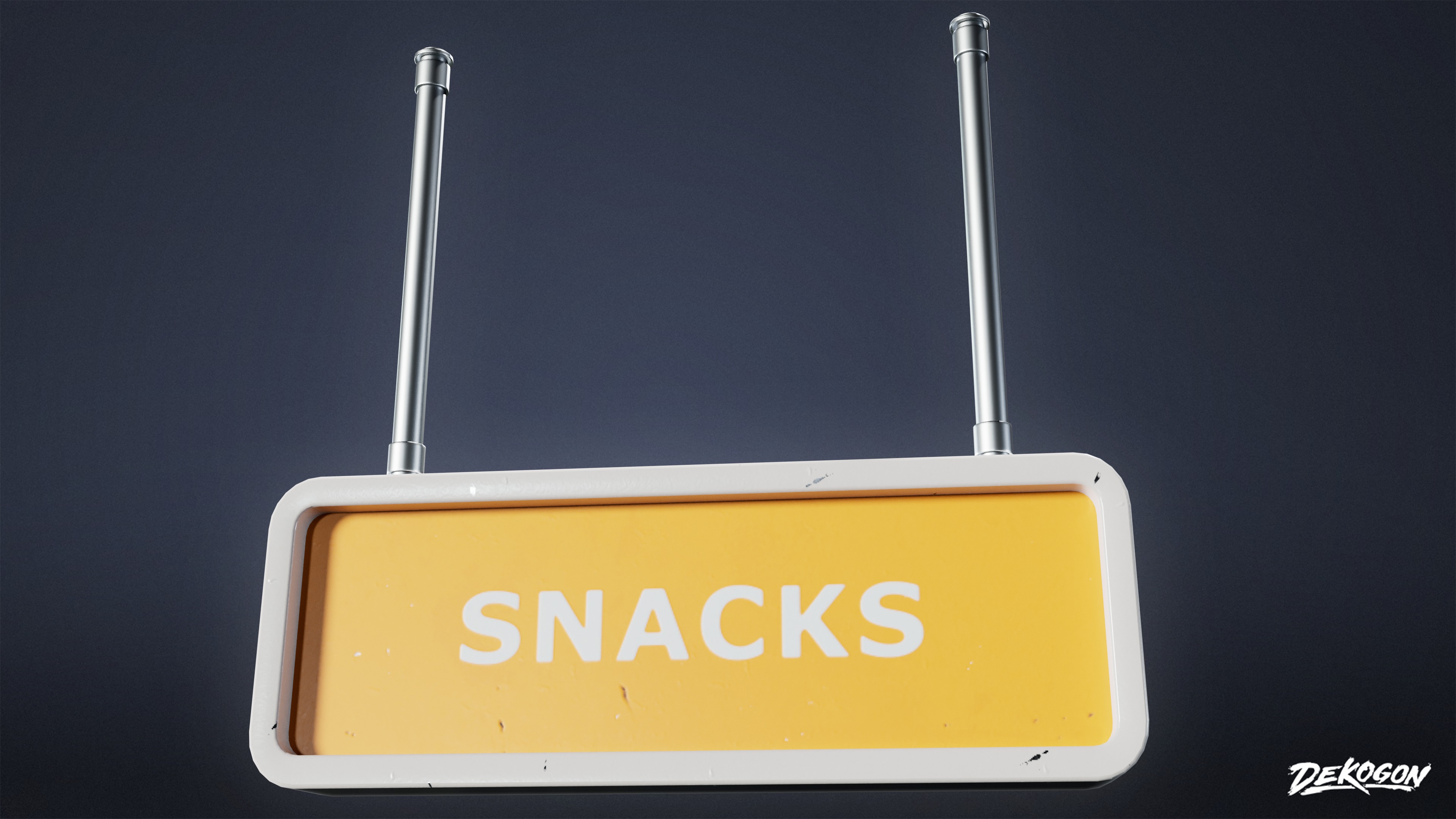 SHOPPING AND GROCERY - Sign 06 - LOW POLY Low-poly 3D model_4